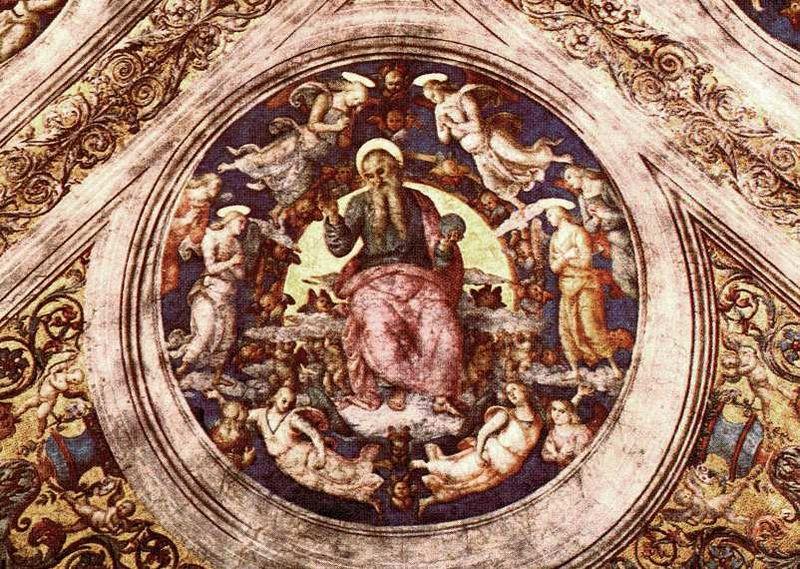 Pietro Perugino God the Creator and Angels oil painting image